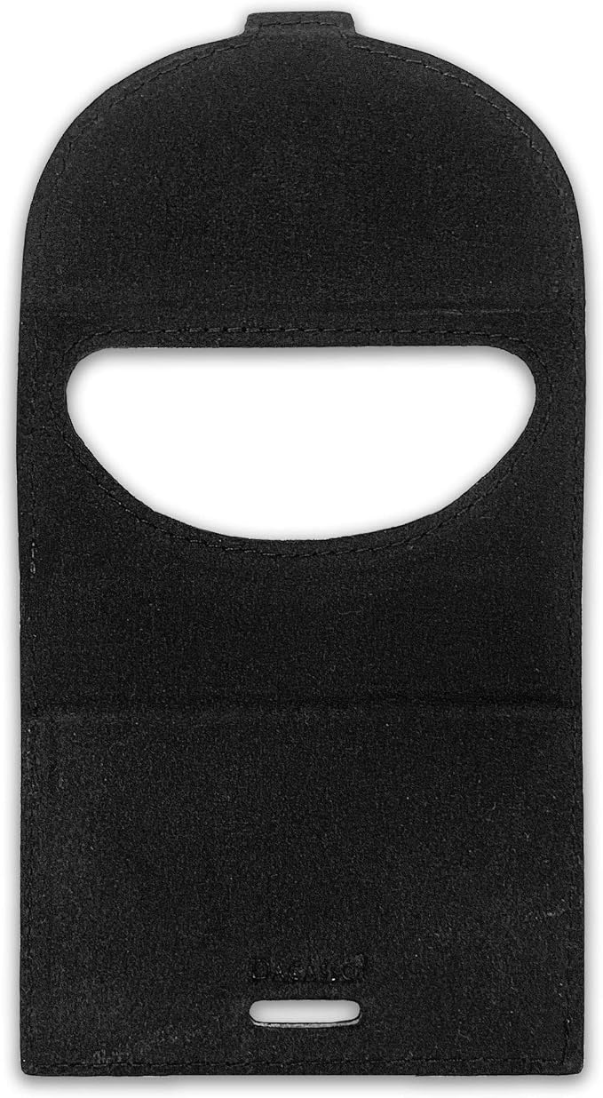 Dacasso Black Leather Foldable Cell Phone Holder