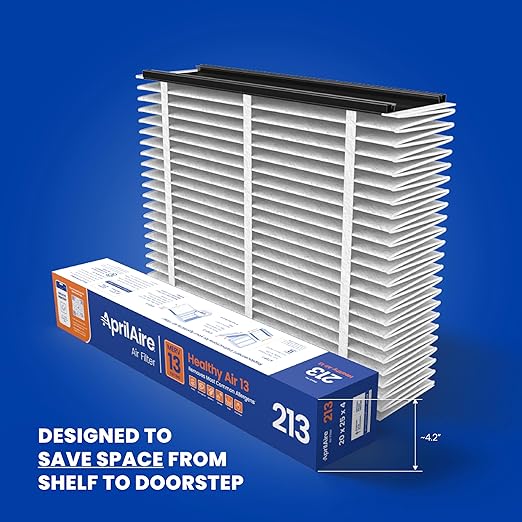 AprilAire 213 Replacement Filter for AprilAire Whole House Air Purifiers - MERV 13, Healthy Home Allergy, 20x25x4 Air Filter (Pack of 1)