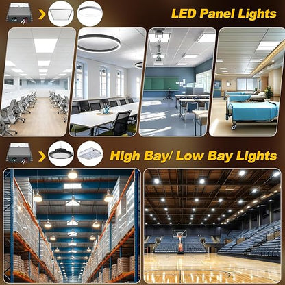 UL Listed 150W 24V 5-in-1 Dimmable LED Driver, Universal Power Supply for TRIAC/Phase, 0-10V, 1-10V, PWM, Potentiometer Dimmers, for LED Strip Lights, Panel, Landscape Lighting, cUL/Class2/ClassP