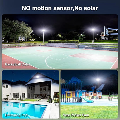 Onforu 120W Flood Lights Outdoor,12000lm Bright LED Work Light with Plug,Daylight White LED Flood Lighting, IP66 Waterproof Security Yard Lights for Yard Garage Stadium 2 Pack
