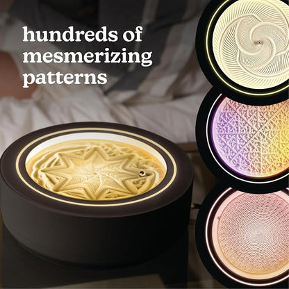 Homedics Drift 11” Sandscape – Version 2.0 with Updated Connected Experience, Smart Wi-Fi Zen Table Décor, LED Ambient Light, Modern Sand Art for Relaxation & Mindfulness, Home & Office Calm Décor