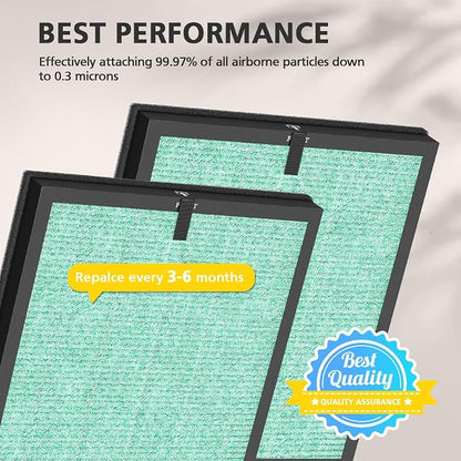 MR5866 Replacement Filter for MORENTO & FLANUR MR5866 Air Purifier, Green