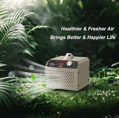 Ozone Generator 30,000mg/h Industrial & Home Use Air Purifier – O3 Air Ionizer High Capacity for 2,000 Sq Ft, Smoke Odor Removal, Odor Eliminator, Pet, Car, Room, Basement Deodorizer