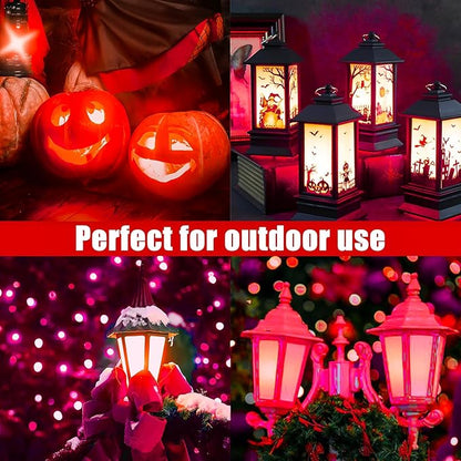 Bestview LED Flame Effect Light Bulbs,4 Modes Smart E26/E27 Base Flickering Fire Light Bulb with for Halloween, Christmas, Party, Porch, Indoor&Outdoor Home Decoration Lighting (Red 2 Pack)