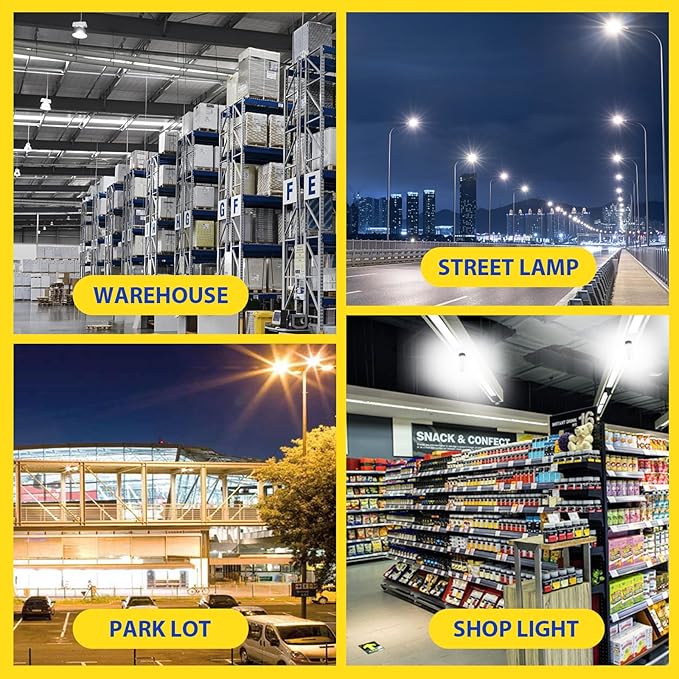 GEPLAD 300W LED Corn Bulb, 1000W Equivalent, E39 Mogul Base, 42,000 Lumens, 5000K Daylight, Non-Dimmable Replacement for Metal Halide/HID/HPS, for Garage, Warehouse, Parking Lot Lighting