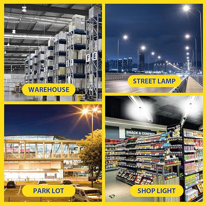 GEPLAD 400W LED Corn Bulb, E39 Mogul Base, 5000K Daylight, 56,000 Lumens, Equivalent to 1200W MH/HPS/HID, Non-Dimmable for Street, Shop, Warehouse, Parking Lot Lighting