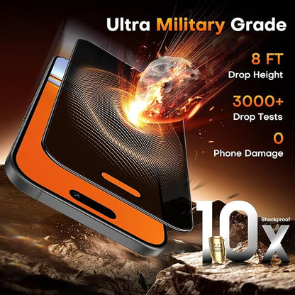 TOCOL for iPhone Air Privacy Screen Protector 6.6 inch 9H Hardness Military Grade Shatterproof HD Tempered Glass for Full Coverage Easy Installation 2 Pack