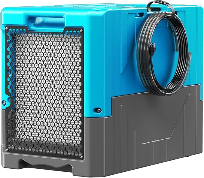 190PPD Commercial Dehumidifier with Pump for Basement-6000Sq.Ft. Warehouse, Large Space Crawl Space Dehumidifier for Efficient Water Damage Restoration-Auto Defrost, Memory Starting, 2026-Blue