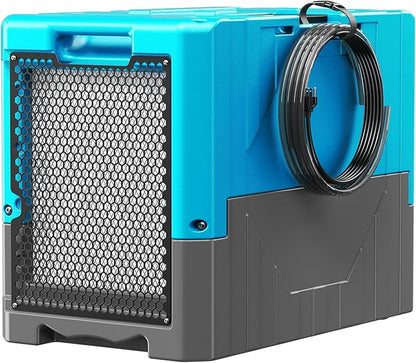 190PPD Commercial Dehumidifier with Pump for Basement-6000Sq.Ft. Warehouse, Large Space Crawl Space Dehumidifier for Efficient Water Damage Restoration-Auto Defrost, Memory Starting, 2026-Blue