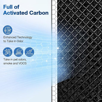 4 PACK MSA3/MSA3S HEPA Replacement Filter Compatible with Membrane Solutions MSA3 and MSA3S Device, 3-Stage HEPA Filter, 4 Pack