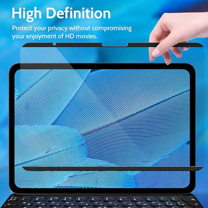 Peslv Magnetic Privacy Screen Protector for iPad Air 13 Inch (2024-2026, M2/M3/M4), Removable Anti Blue Light Glare Spy Private Filter, High Sensitive Bubble-Free Black Security Screen