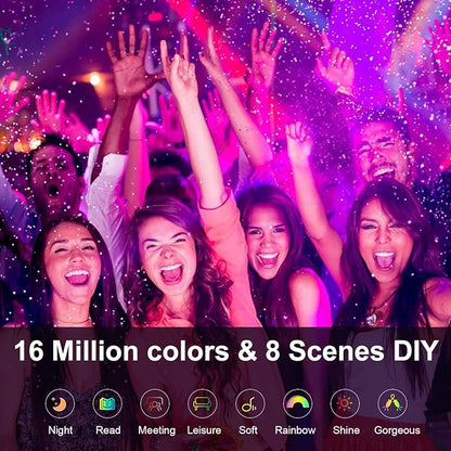Boxlood Smart Light Bulb Works with Alexa Echo Google Home Siri, RGB Color Changing WiFi Light Bulbs, No Hub Required, Warm White to Cool White, Dimming & Timing, APP & Voice Control,7W A19 E26 6Pack