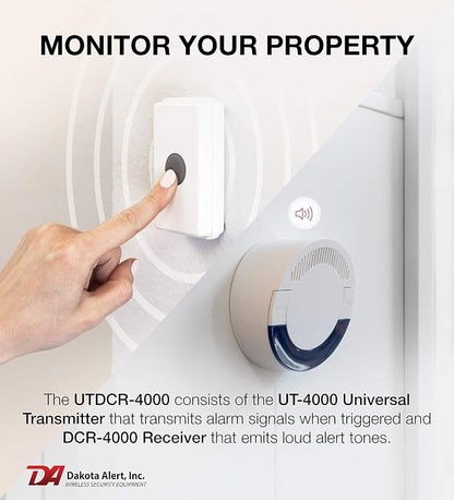 Dakota Alert UTDCR-4000 Wireless Doorbell & Mailbox Alert System, 1-Mile