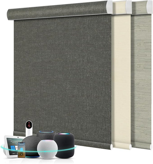Motorized Blinds with Remote,103% Blackout Motorized Roller Shades