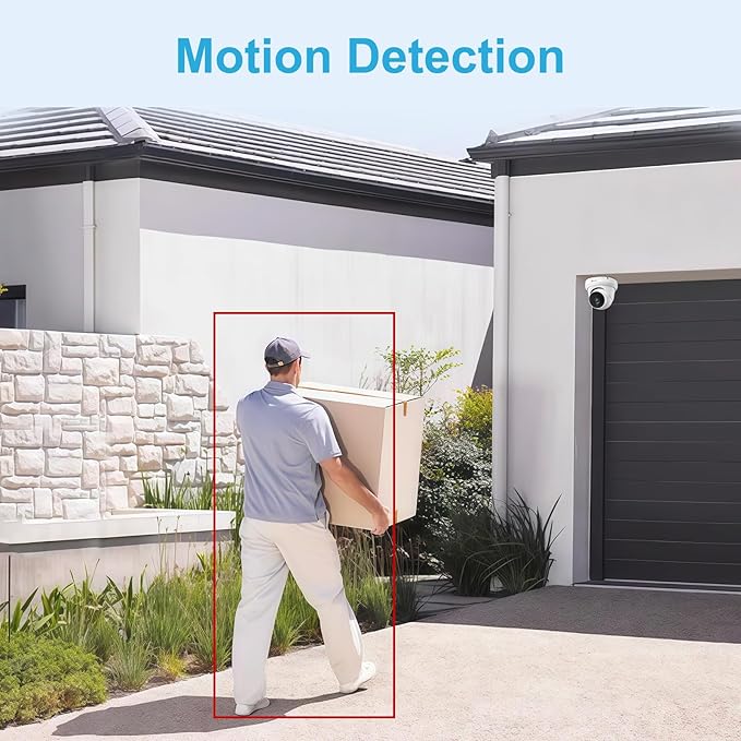 Anpviz 4MP PoE IP Turret Camera with Microphone/Audio, IP Security Camera Outdoor Indoor, Night Vision 50ft, Waterproof IP66, 110° Wide Angle 2.8mm Lens, 24/7 Recording, NDAA, IPC-D3240W-S (U Series)