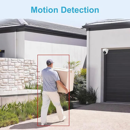 Anpviz 4MP PoE IP Turret Camera with Microphone/Audio, IP Security Camera Outdoor Indoor, Night Vision 50ft, Waterproof IP66, 110° Wide Angle 2.8mm Lens, 24/7 Recording, NDAA, IPC-D3240W-S (U Series)
