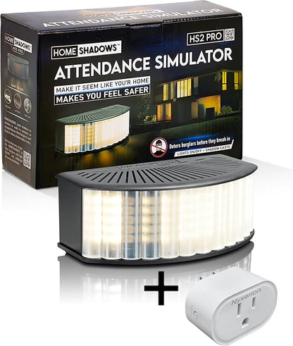 Attendance Simulator Home Security Light HS2Pro Black & Smart Plug BSD11 - Bundle