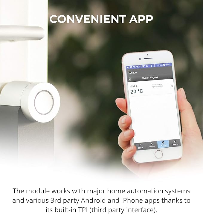 EyezOn Envisalink EVL-4EZR IP Security Interface Module for DSC and Honeywell (Ademco) Security Systems, Compatible with Alexa