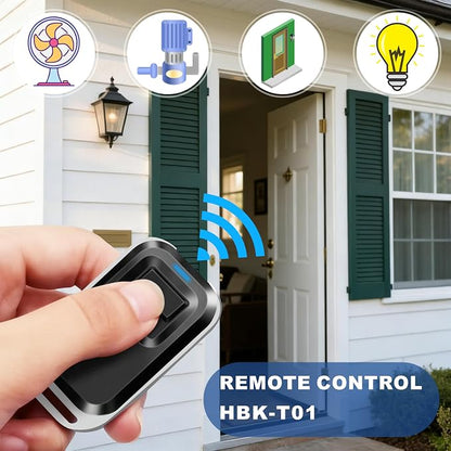 UHPPOTE 1-Button RF Wireless Remote Control Transmitter Key Fob Replacement | 433.92MHz, Fixed Code for Access Control System
