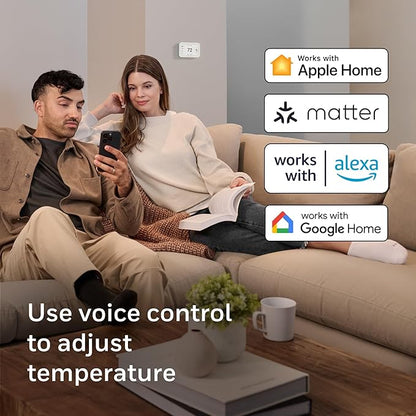 Honeywell Home X8S Smart Thermostat with Room Sensor, Video Doorbell Compatibility, IAQ Control, and Customizable Touchscreen Display, White