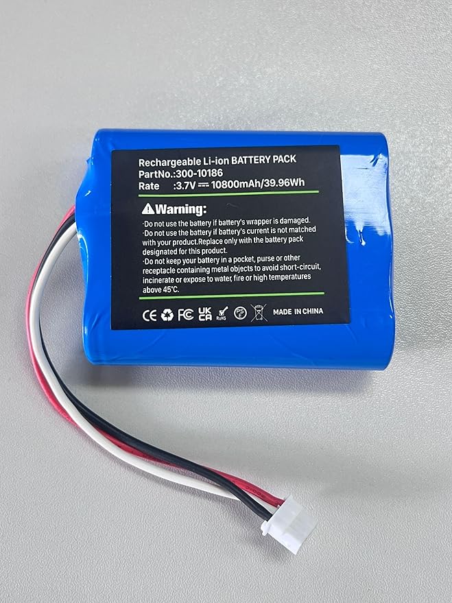 10800mAh Battery Replacement for ADT Command Smart Security Panel ADT5AIO-1 ADT5AIO-2 ADT5AIO-3 ADT7AIO-1, 300-10186 battery for ADT 2X16 AIO Home Security System Keypad ADT2X16AIO-1 ADT2X16AIO-2