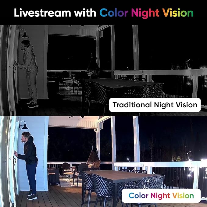 WYZE Cam OG Indoor/Outdoor 1080p Wi-Fi Smart Home Security Camera with Color Night Vision, Motion Detection, 2-Way Audio, Compatible with Alexa & Google, Black (2-Pack), Free Expert Setup (Renewed)