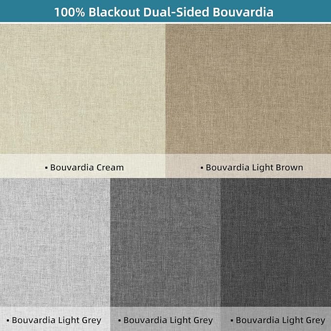SmartWings Motorized Smart Blinds with Remote, Custom Automatic 100% Blackout Roller Shade Compatible with Alexa/Homekit/Google, Electric Smart Blinds for Indoor Windows, Multi-Color Samples