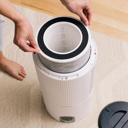SHARK UA205 Nanoseal HEPA Air Purifier MAX with Clean Sense, Covers 1350 Sq Ft, XL Room, White (Renewed)