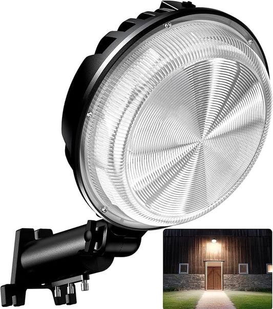 LED Barn Light, 150W 20000LM Dusk to Dawn Outdoor Security Light, 150° Adjustable Angle with Photocell Sensor, 6500K Daylight, IP66 Waterproof, for Parking Lot, Yard, Garage, Farmhouse