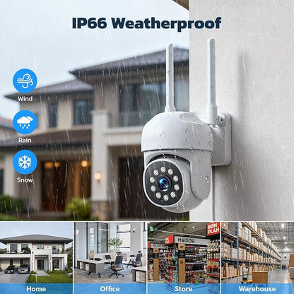 CAMCAMP Wireless Security Camera System,Color Night Vision Wireless Security Camera Outdoor with Auto Tracking,Up to 10CH,360° PTZ,2-Way Audio,2.4/5GHz WiFi, for Home & Business Surveillance Kits