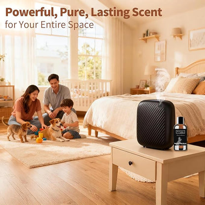 Smart Scent Air Machine Pro for Home, Waterless Essential Oil Diffuser, 400ML Diffuser with 100ML Roy Tranquility Essential Oil for Large Room and Commercial Use, Cover Up to 2000 Sq.Ft