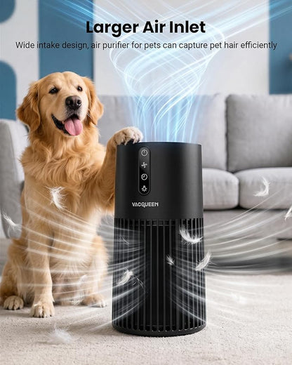 HEPA Air Purifiers for Home Pets, Smart WiFi Air Purifiers for Bedroom, Timer and Alexa Control, Cover 1800 Ft², PM2.5 Monitor, Sleep Mode, Washable Filter Air Cleaner for Pet Hair Odors Smoke Dust