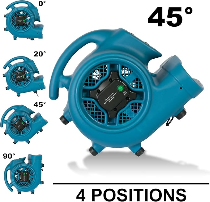 XPOWER P-450NT Scented Air Mover with Timer, Ionizer & 4 Aroma Beads Sample Packs