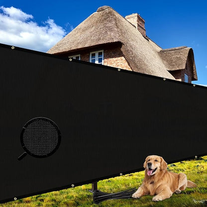 Shade&Beyond 4' X 25' Fence Privacy Screen Heavy Duty 170 GSM Fencing Mesh Shade Net Cover for Wall Garden Back Yard Outdoor Home Decoration, Black