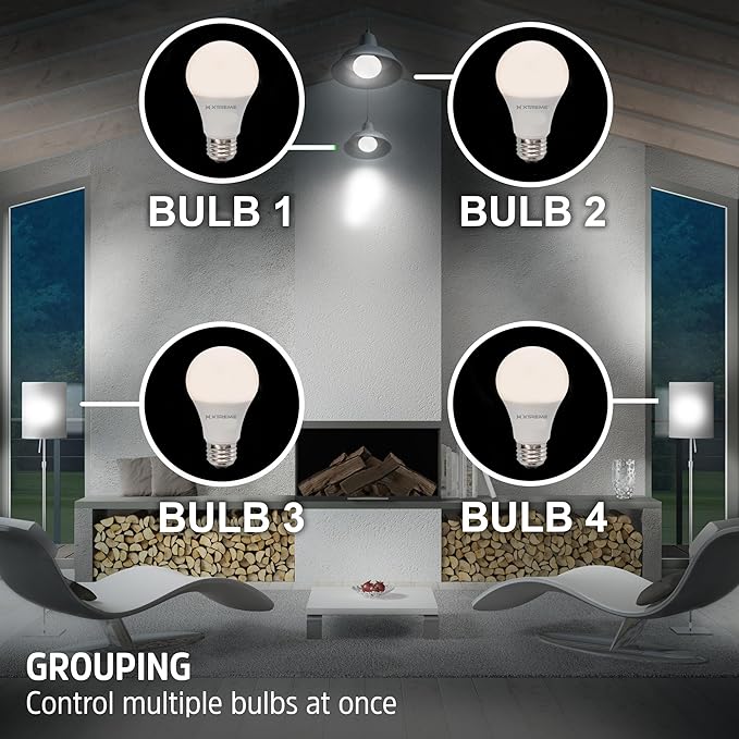 XTREME Smart Wi-Fi Dimmable Warm White LED Light Bulb, 1 Bulb, A19, E26, Mobile App Control, 9 Watt