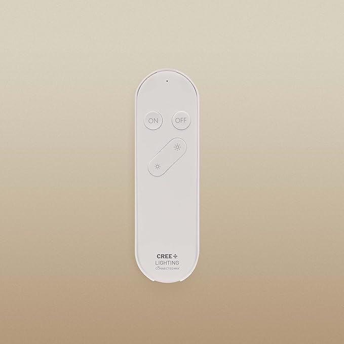 Cree Connected Max Smart Remote Control & Dimmer, Remote Control Dimmer, Compatible with Any Connected Max Smart Bulb, Bluetooth + WiFi, White, 1 Remote