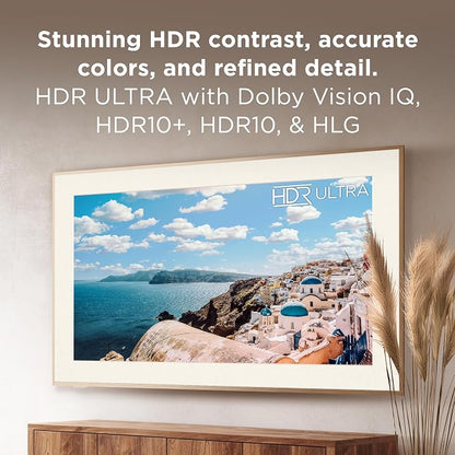TCL 75 Inch Class NXTVISION Series Picture Frame Art TV | 75A300W, Latest Model | QLED 4K HDR Smart Google TV | 120HZ Dolby Atmos Audio | Alexa Google Apple Streaming Television | Easy Install