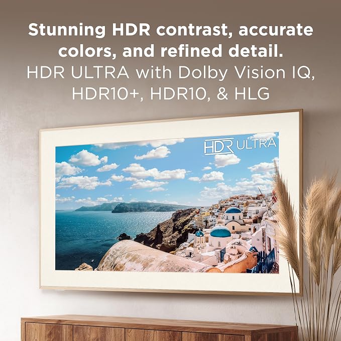 TCL 55 Inch Class NXTVISION Series Picture Frame Art TV | 55A300W, Latest Model | QLED 4K HDR Smart Google TV | 120HZ Dolby Atmos Audio | Alexa Google Apple Streaming Television | Easy Install