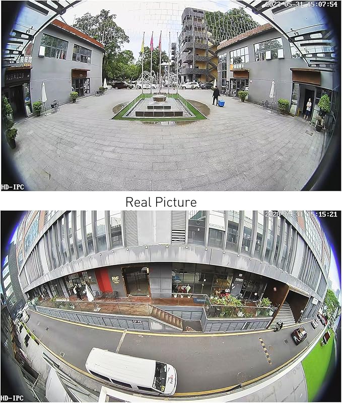 TSEye Fisheye PoE Mini IP Camera, Built in Microphone, Ultra HD 2880 x 1620P@20fps, 1.7mm Panoramic Fisheye Lens, Wide-Angle Home Security Cam, P2P Remote Viewing (I706-3-P-A-TS Metal)