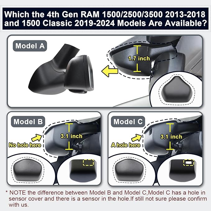 Front 4K & Rear 1080P Dash Cam Custom Fit for 5th Gen Dodge RAM 1500,2019 2020 2021 2022 2023 2024 (Model E),Rebel Big Horn Laramie Tradesman TRX Classic,UHD 2160P Video,OEM Look,App&WiFi,128GB Card