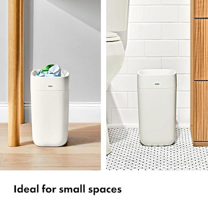 OXO Good Grips Bathroom Trash Can, Black