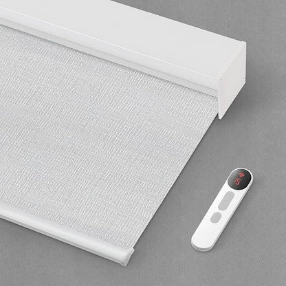 Bringnox Motorized Blinds with Remote,100% Blackout Smart Roller Blinds Compatible with Apple Homekit Google Home and Alexa Via HUB,and Customized