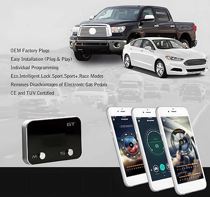 Throttle Response Controller Compatible for Chevy Colorado (2012-2022) GMC Canyon(2006-2022) 9 Drive Modes Throttle Connected APP Wind Booster GT Smart Electronic Throttle Accelerator