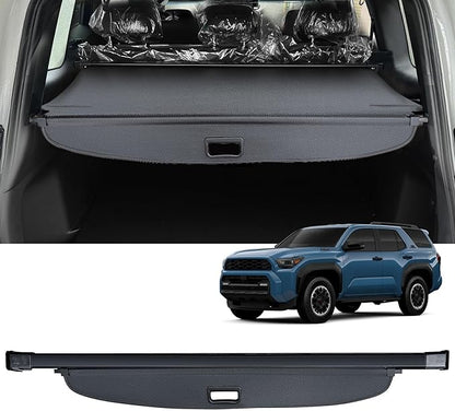 AUXKO Retractable Cargo Cover for Toyota 4Runner 2026-2025, Trunk Cargo Cover Luggage Security Shade Cover for 2026 Toyota 4Runner Shielding Shade Anti-Peeping Luggage Privacy Screen, Carbon Fiber