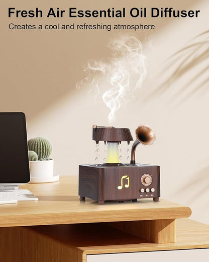 Essential Oil Diffuser, 250ml Rain Humidifier for Bedrooms