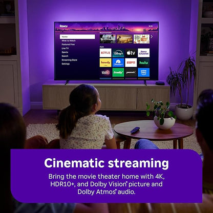 Roku Ultra - Ultimate Streaming Player - 4K Streaming Device for TV with HDR10+, Dolby Vision & Atmos - Bluetooth & Wi-Fi 6 - Rechargeable Voice Remote Pro with Backlit Buttons - Free & Live TV