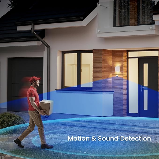 Feit Electric Smart Outdoor Wireless Security Camera, 2K HD Video, Battery Powered or Solar-Ready, Advance Motion Detection, 2.4GHz Wi-Fi, 30ft. Night Vision, 2-Way Audio with Micro SD Card Storage