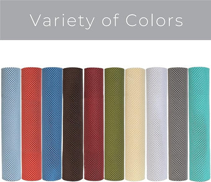 Smart Design Classic Grip Shelf Liner – 18in x 5ft – Non-Adhesive Drawer Liner with Strong Grip Helps Protect and Personalize Your Home Organization and Storage – White