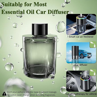 Amor Lyris 5.7 fl oz Car Air Freshener Refill, Premium Imported Fragrance with Natural Plant Extract Essential Oil, 180-Day Long Lasting Car Diffuser Perfume for Smart Diffusers, Car Home Office