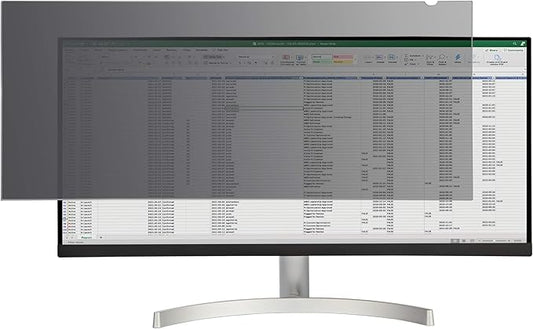 StarTech.com Monitor Privacy Screen for 34 inch Ultrawide Display - 21:9 Widescreen - Computer Screen Security Filter - Blue Light Reducing Protector - Matte/Glossy - +/-30 Degree, TAA
